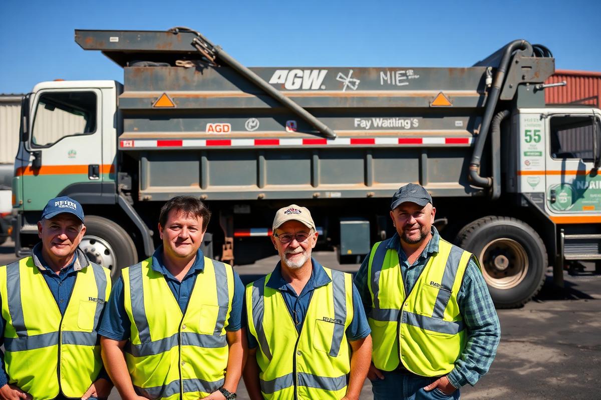 Walterivo Co. dumpster rental team in Montebello California